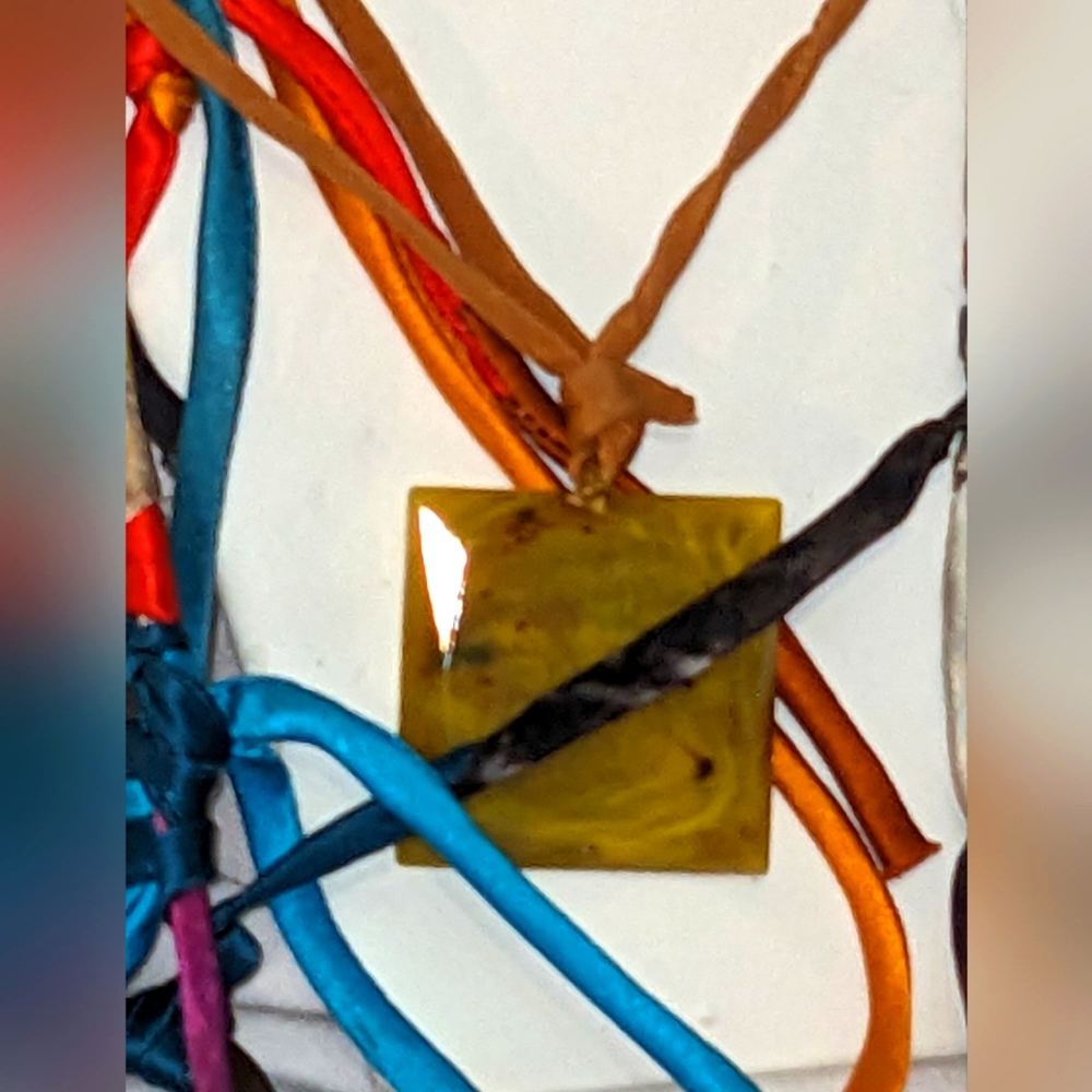 Silvia Tcherassi Rare Gemstone Couture Artisan Modern Art Necklace Avant Garde - Picture 15 of 16